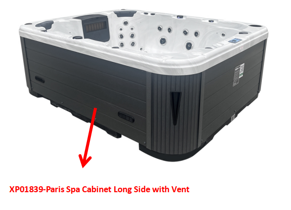XP01839-Paris Spa Cabinet Long Side with Vent